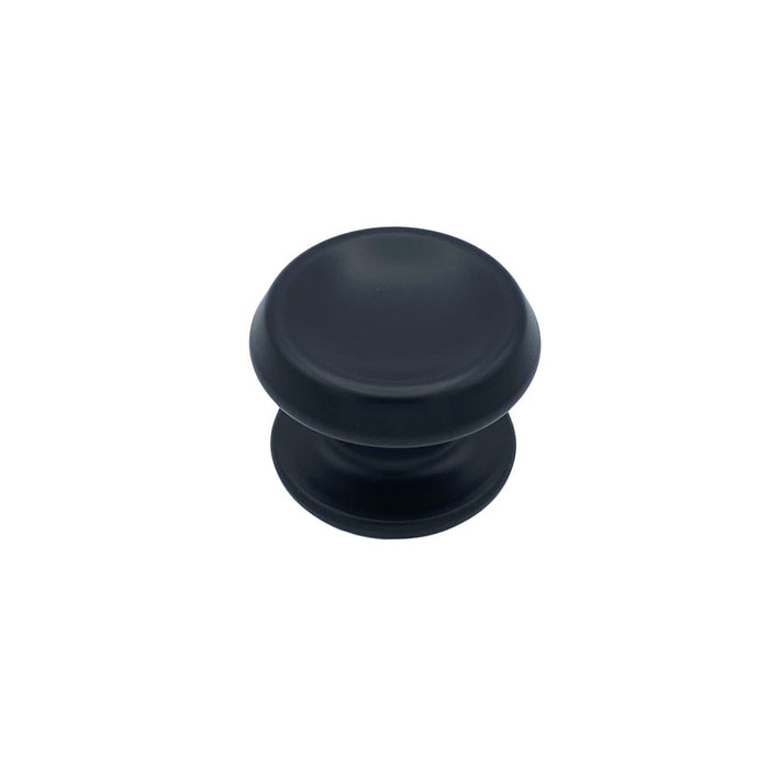 Pomolo fisso per porta SAGUATTI 166/80ZB in alluminio nero opaco