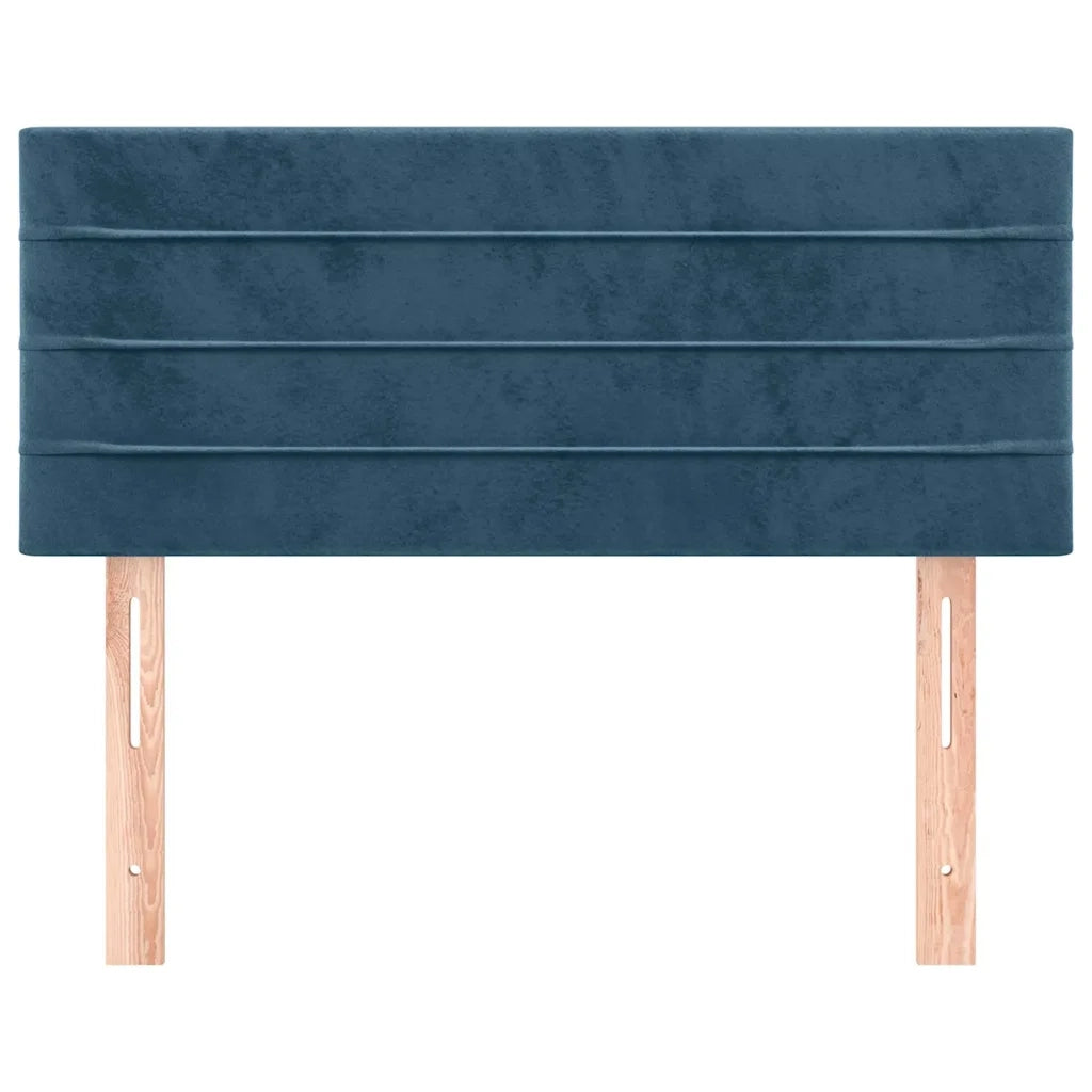 Testiera Blu Scuro 80x5x78/88 cm in Velluto 346114