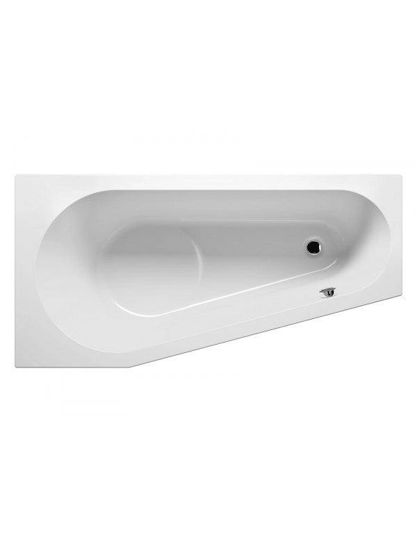 Vasca da bagno angolare destra in acrilico RIHO DELTA 160x80 cm