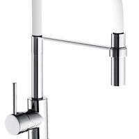 Rubinetto lavello serie winter a bocca alta, bianco