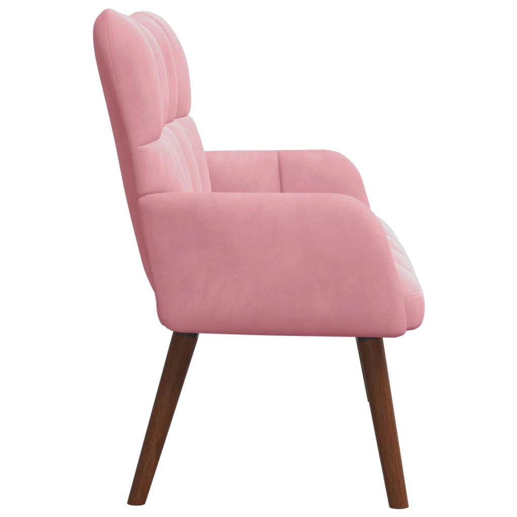 Sofa a Due Posti Rosa 115 x 61 x 87 cm Velluto