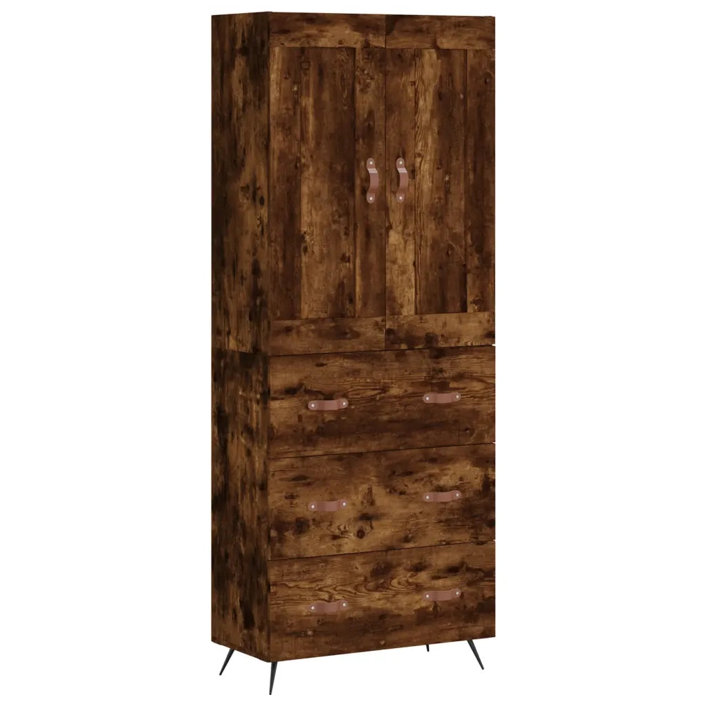Credenza Rovere Fumo  69,5x34x180 cm in Legno Multistrato 3199726