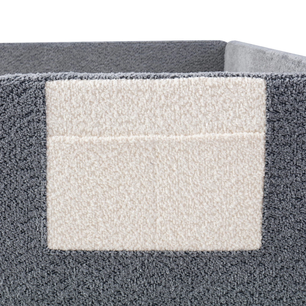 Letto imbottito per bambini 140 x 190 cm in velluto grigio con sponde rimovibili