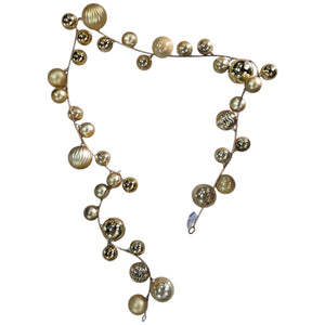 GHIRLANDA CON PALLE ORO CM180 SNODABILE