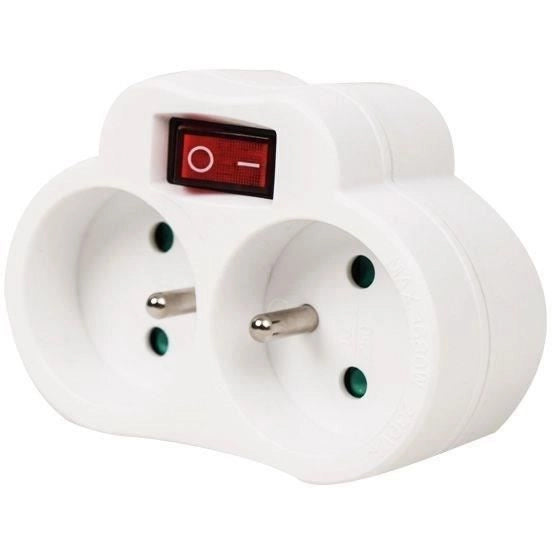 Biplite - GAO - 2x16A - Con interruttore, conforme NF