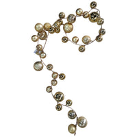 GHIRLANDA CON PALLE ORO CM180 SNODABILE