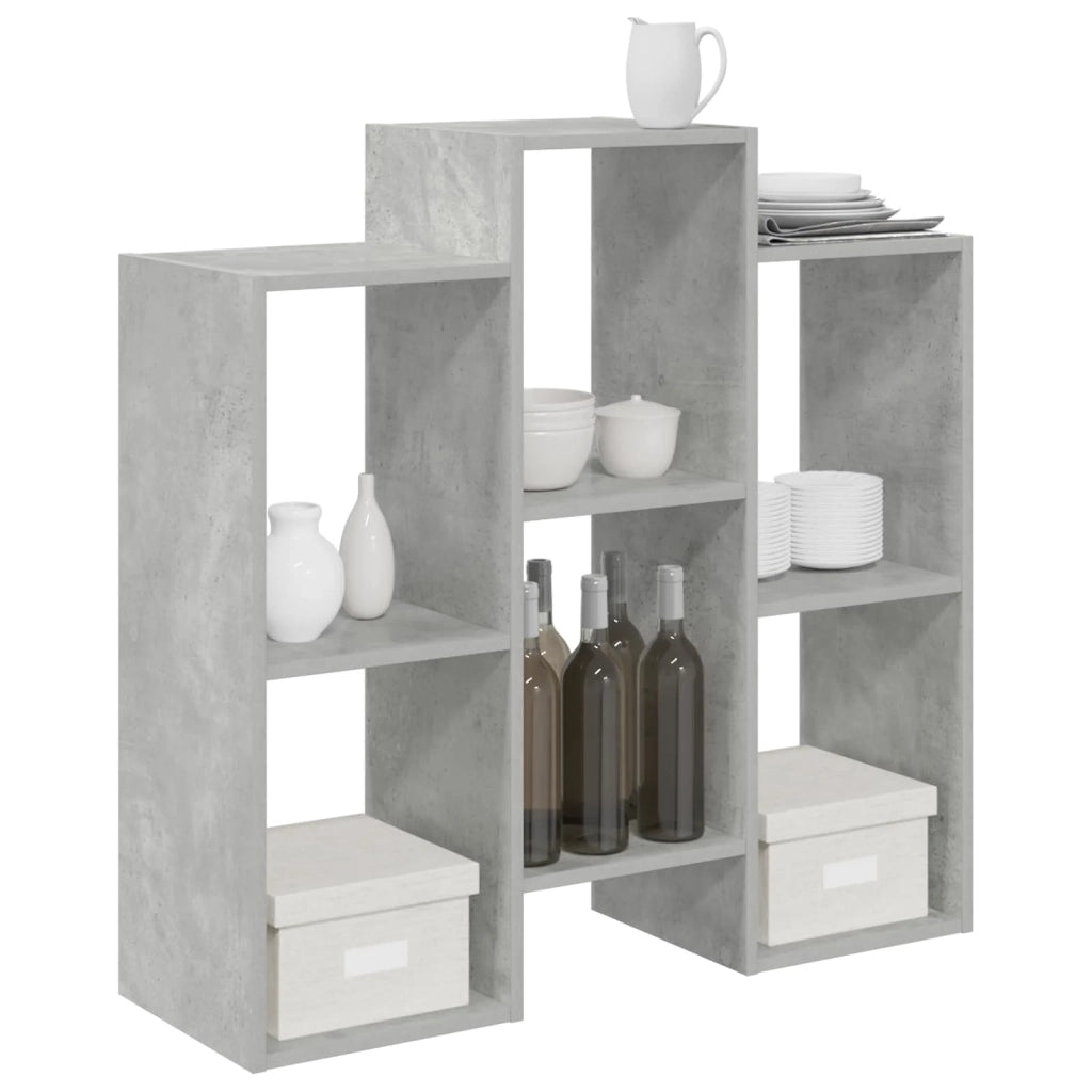Credenza | Madia | Buffet da pranzo | Armadio da pranzo Grigio cemento 90 x 30 x 90 cm