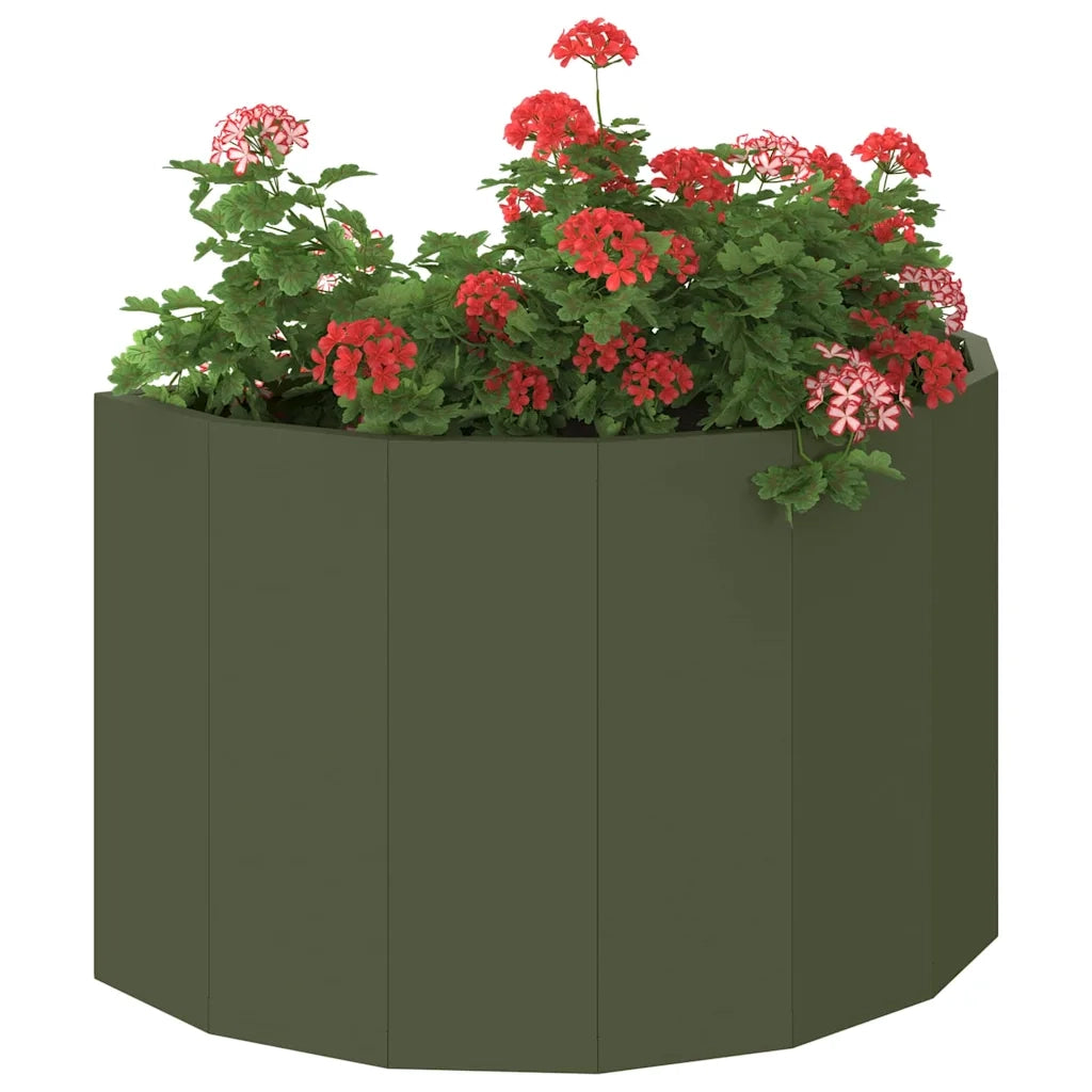 Fioriera Verde oliva 60 x 30 x 35 cm Acciaio