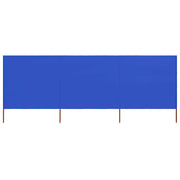 Paravento a 3 Pannelli in Tessuto 400x120 cm Azzurro cod mxl 9454