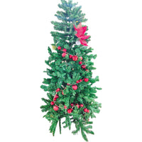 GHIRLANDA CON PALLE ROSSO CM180 SNODABILE