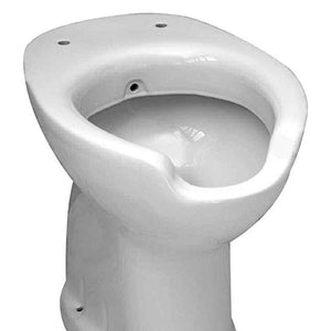 Vaso bidet per anziani e disabili con scarico a pavimento e predisposizione di flussometro