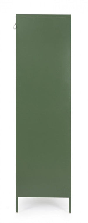 Armadio 2 Ante 50x80x185 cm Cambridge in Acciaio Verde
