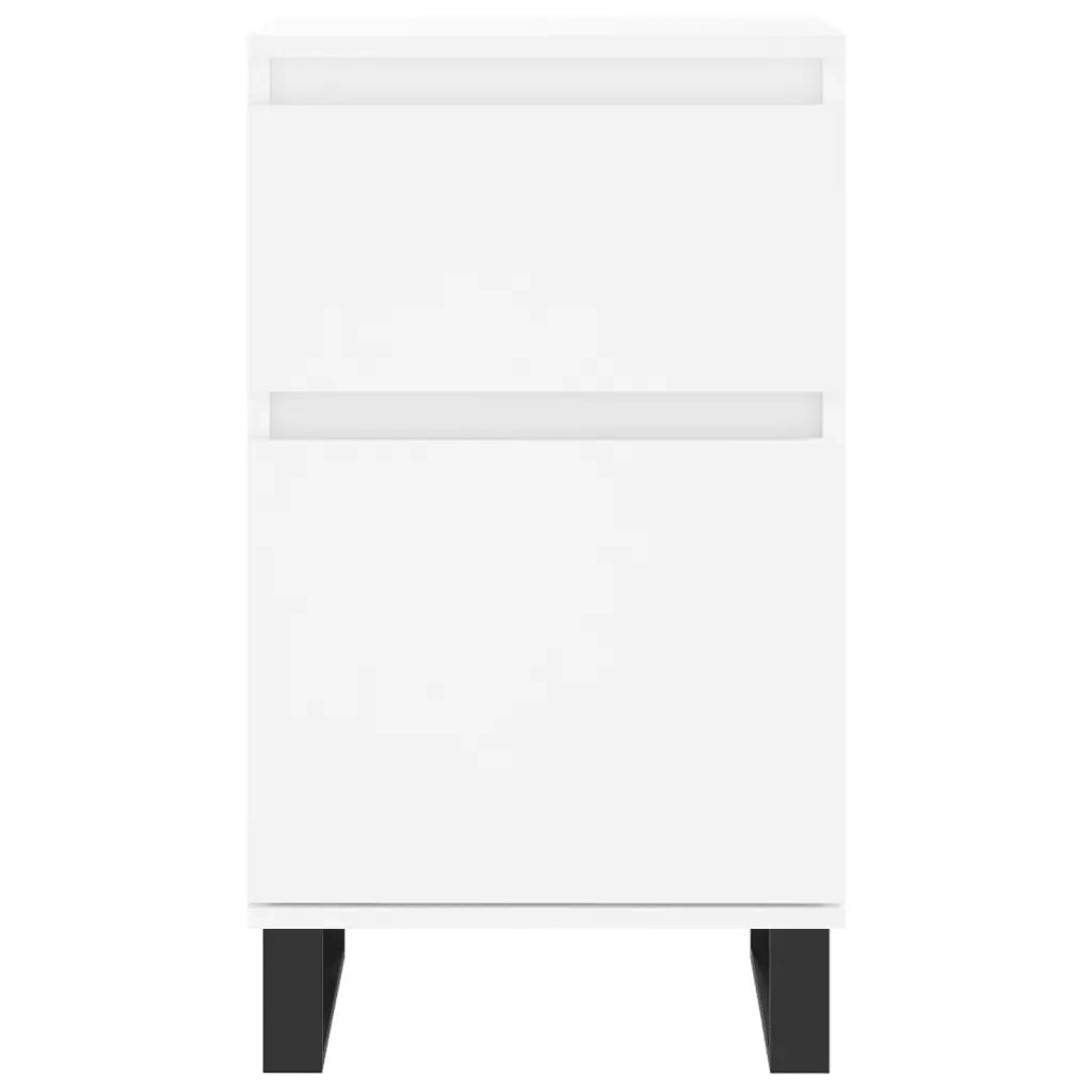 Credenze 2 pz Bianche 40x35x70 cm in Legno Multistrato 831165