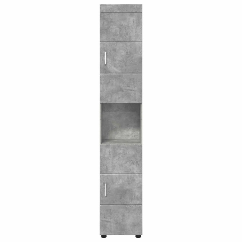 Set di Armadi da Bagno TULUM Grigio cemento 37 x 31,5 x 203 cm