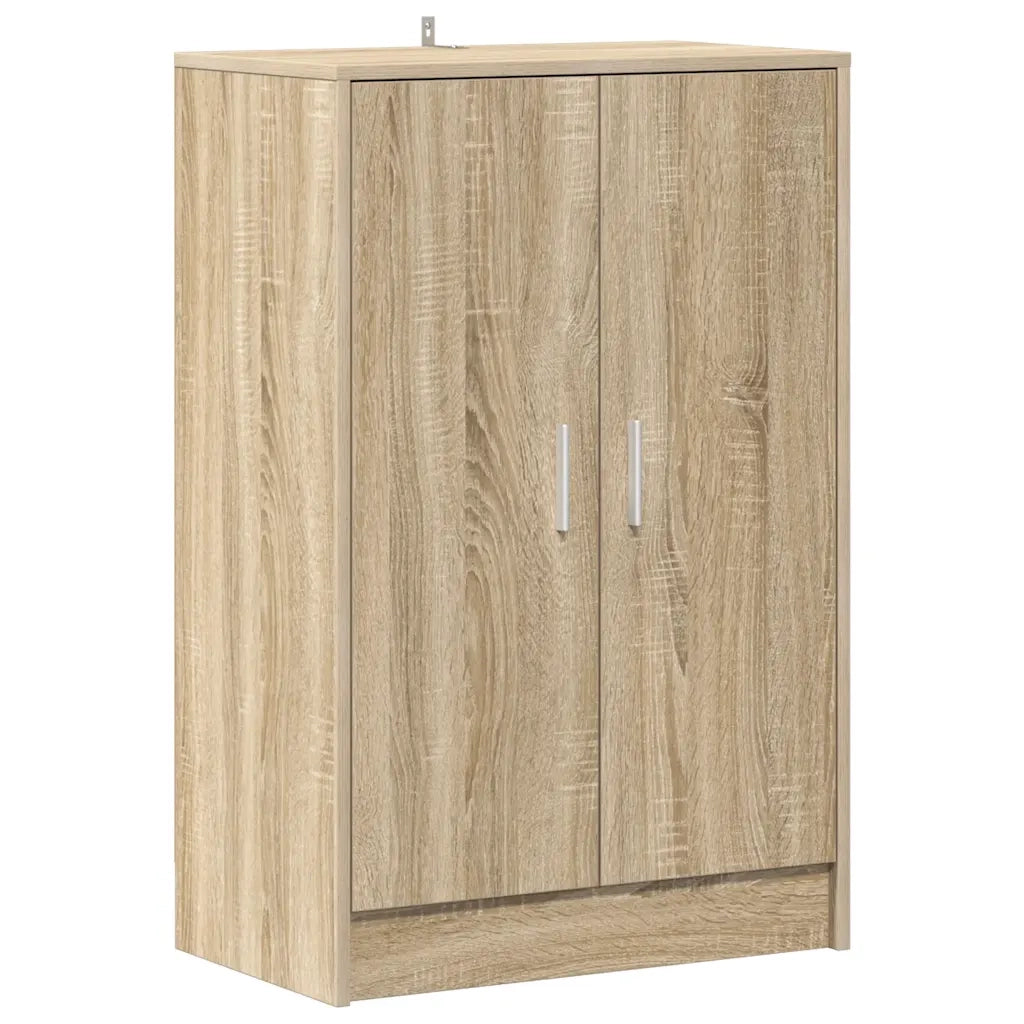 Scarpiera-Scaffale per scarpe Rovere Sonoma 60x35x92 cm in Truciolato 180387