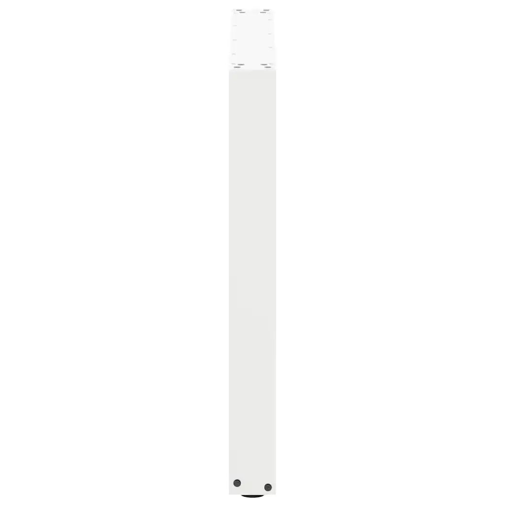 Gambe per tavolo da pranzo a forma di U 2 pz bianche 80x(72-73) cm in acciaio 4013189