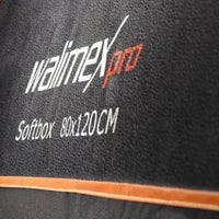 Orange Line Softbox 80x120cm, girevole a 360°, Sagomatore di luce per foto e video, incluso diffusore ideale per studio fotografico