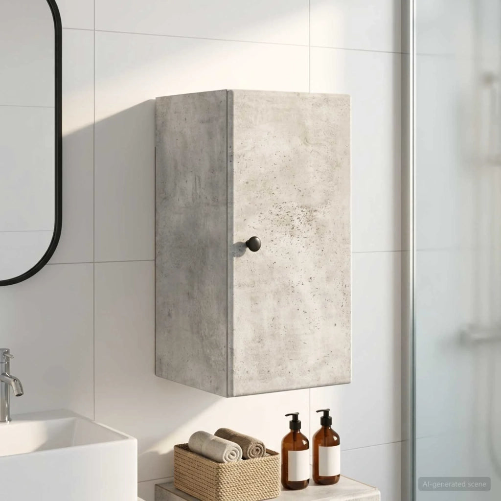 Armadio da bagno a muro BREDA Grigio Cemento 30 x 31 x 59 cm 897468