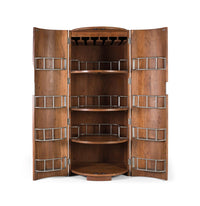 Mobile bar a 2 ante in legno massello di acacia