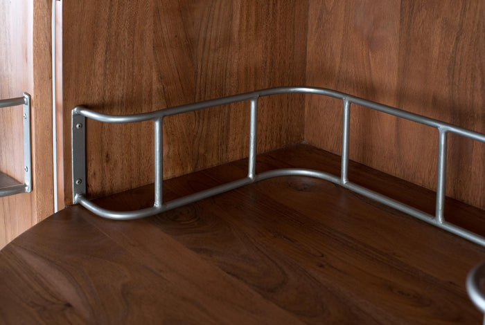 Mobile bar a 2 ante in legno massello di acacia