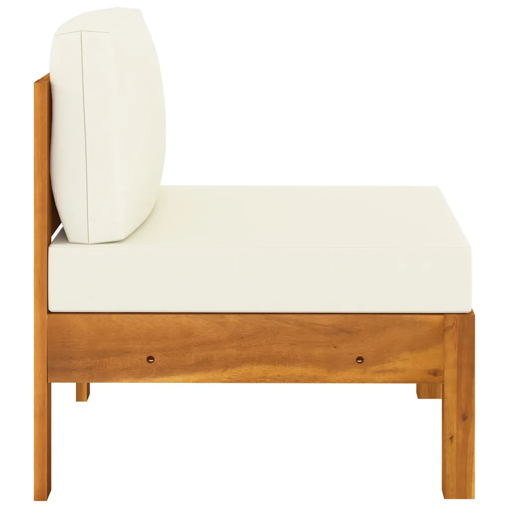 Set da Giardino 5 pz con Cuscini 100x60 cm Legno di Acacia 3057932