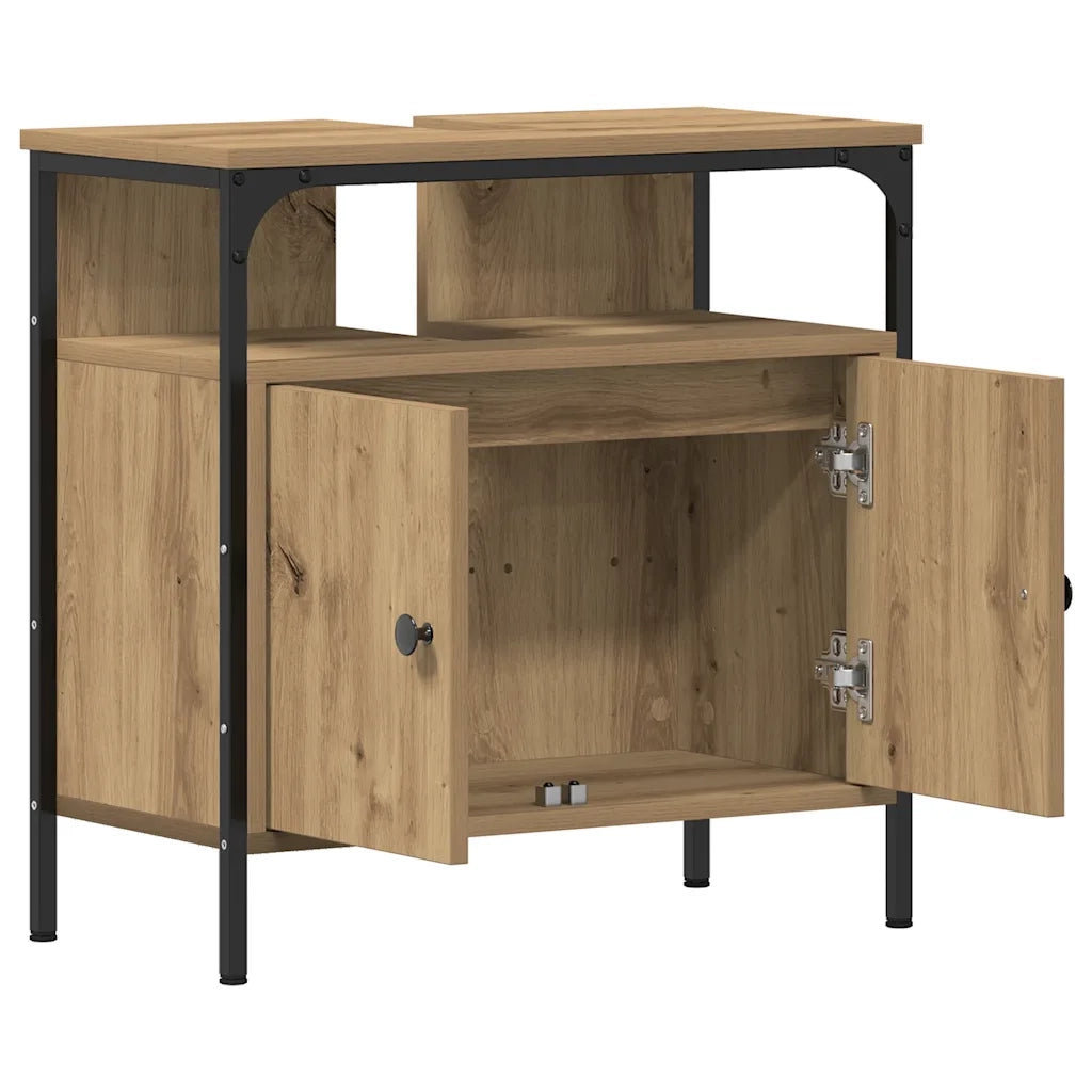 Mobile Lavabo Bagno Rovere Artigianale 60x30x60cm Truciolato 862233