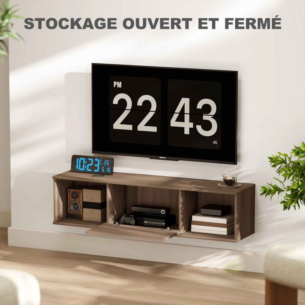 Mobile TV sospeso ¨C zephmum ¨C marrone 120x30x29.5 cm
