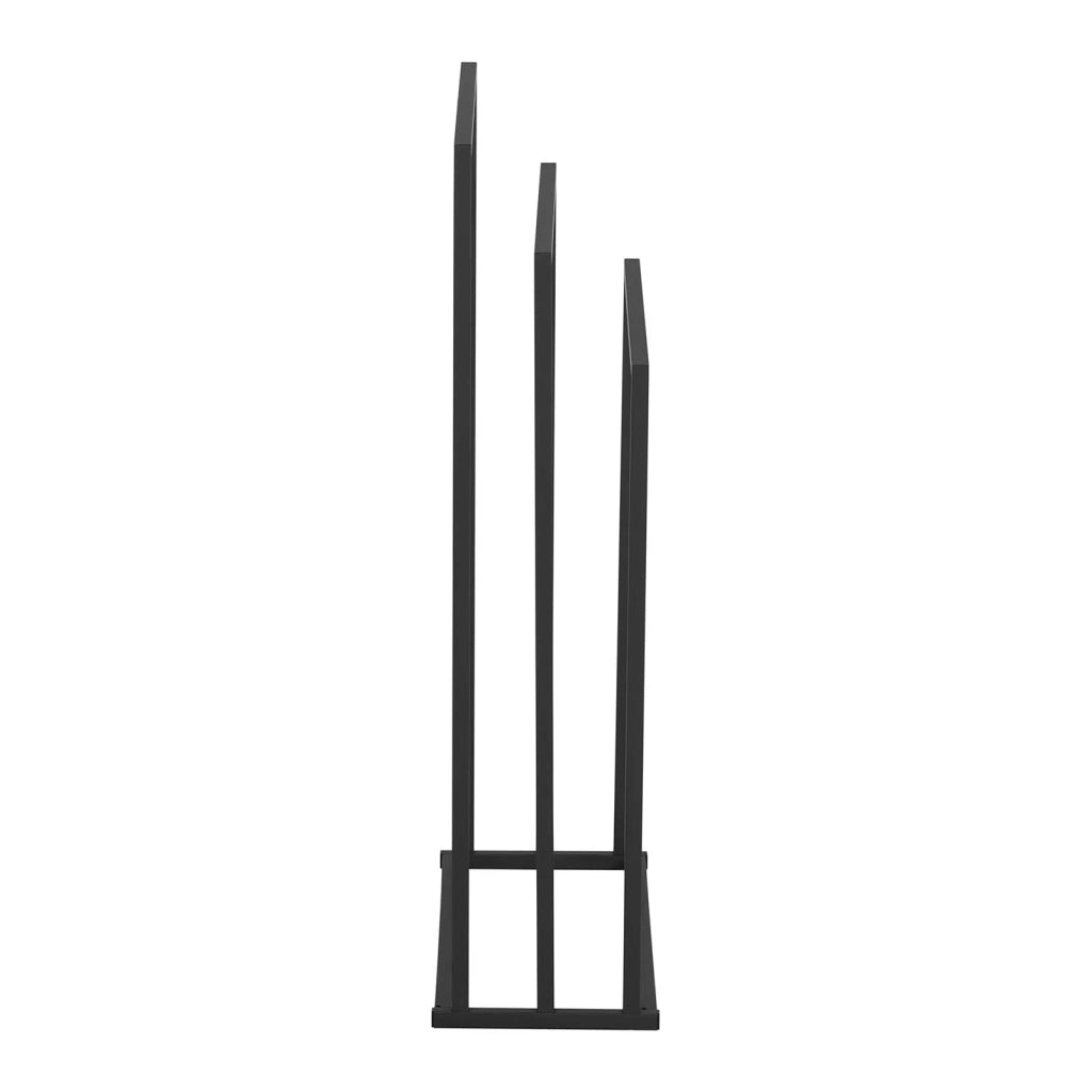 Portasciugamani da terra in acciaio a 3 barre (3 barre larghezza 55 cm portata 6 kg grigio scuro) 14_0004420