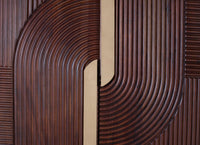 Mobile bar in legno di mango e metallo