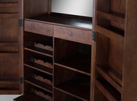 Mobile bar in legno di mango e metallo