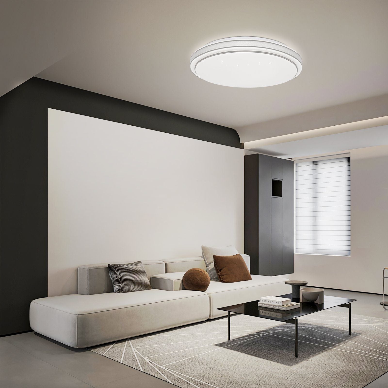 ZMH Lampada da soffitto a LED per soggiorno, Lampada da soffitto a stella, Lampada da soffitto moderna per corridoio