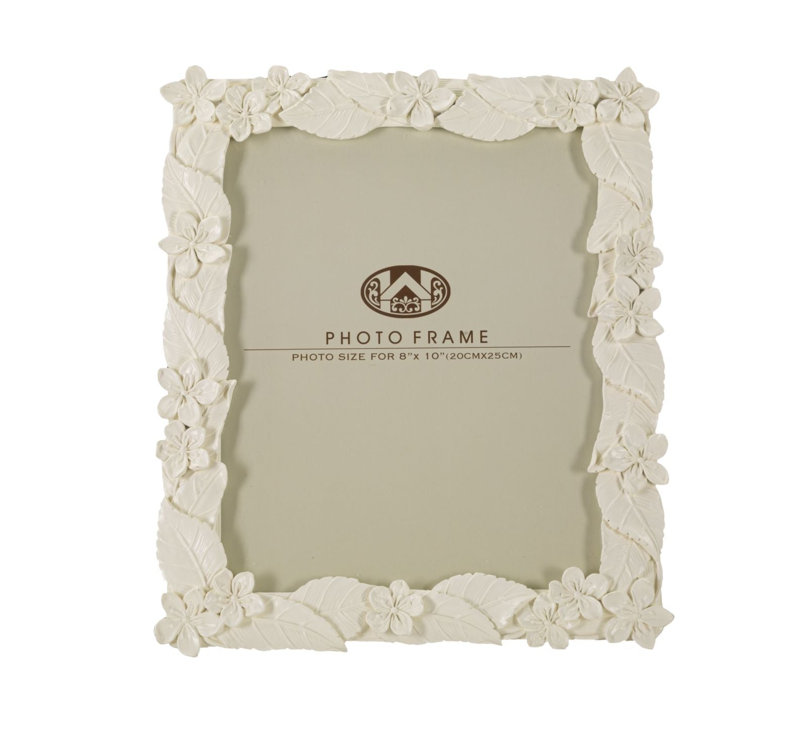 Cornice Leaf Cream 26x2x30,7 cm in Poliresina e Vetro