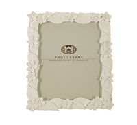 Cornice Leaf Cream 26x2x30,7 cm in Poliresina e Vetro