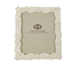 Cornice Leaf Cream 26x2x30,7 cm in Poliresina e Vetro