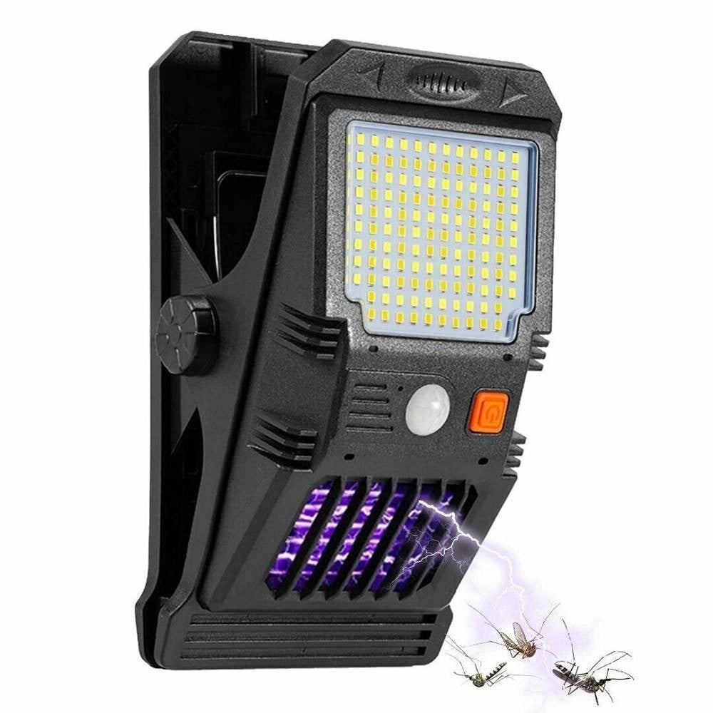 Trade Shop - Lampada Faretto Luce Solare Da Giardino 128 Led Smd Con Zanzariera W7104-1 -