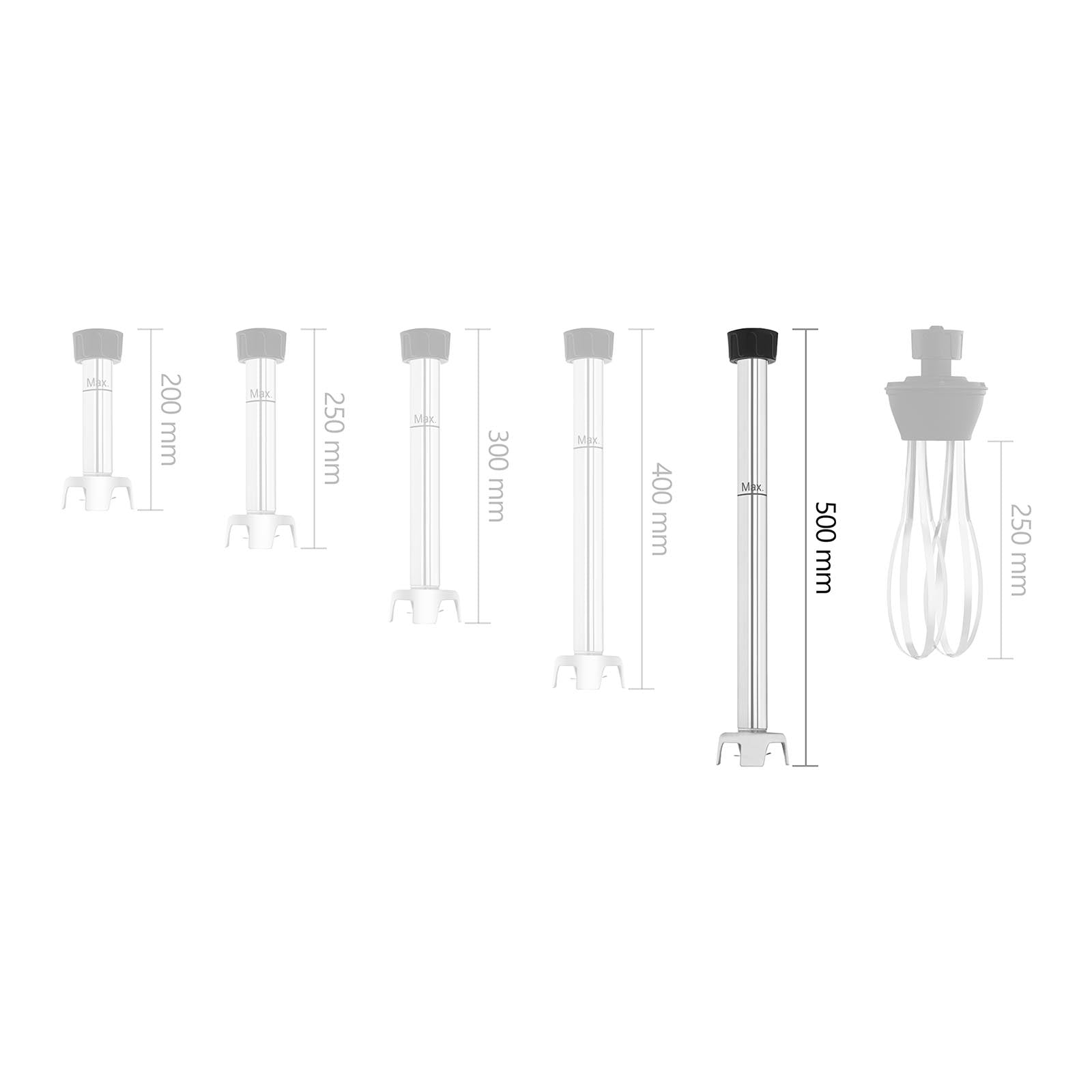 Braccio per impastatrice 500 mm acciaio inox 14_0004712