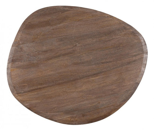 Tavolo Rotondo Legno Naturale Moderno da Interni - FRANKLIN Colore: Naturale, Dimensione: 140x120