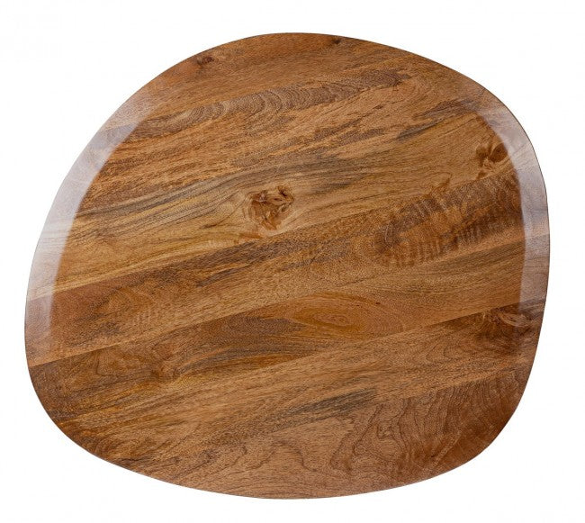 Tavolo Rotondo Legno Naturale Moderno da Interni - FRANKLIN Colore: Grigio scuro, Dimensione: D86