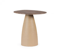 Tavolo Rotondo Legno Naturale Moderno da Interni - FRANKLIN Colore: Naturale, Dimensione: D50