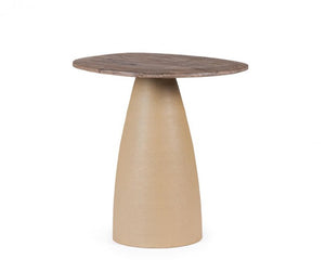 Tavolo Rotondo Legno Naturale Moderno da Interni - FRANKLIN Colore: Naturale, Dimensione: D50