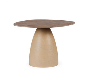 Tavolo Rotondo Legno Naturale Moderno da Interni - FRANKLIN Colore: Naturale, Dimensione: D60