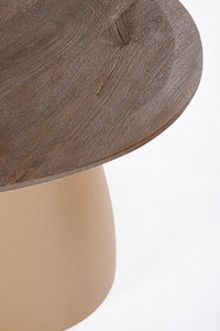 Tavolo Rotondo Legno Naturale Moderno da Interni - FRANKLIN Dimensione: D60, Colore: Naturale