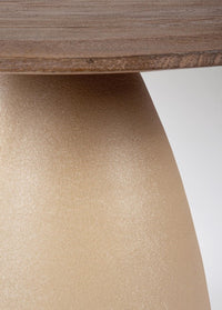 Tavolo Rotondo Legno Naturale Moderno da Interni - FRANKLIN Dimensione: D86, Colore: Naturale