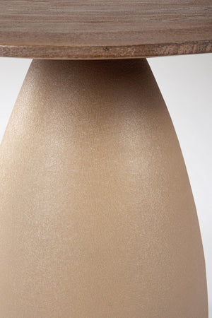 Tavolo Rotondo Legno Naturale Moderno da Interni - FRANKLIN Dimensione: D60, Colore: Naturale