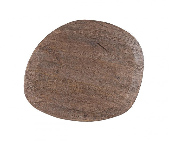 Tavolo Rotondo Legno Naturale Moderno da Interni - FRANKLIN Dimensione: D50, Colore: Naturale