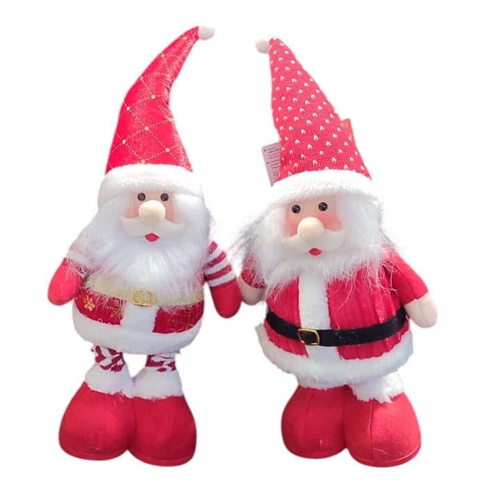 BABBO NATALE DECORATIVO CON GAMBE ALLUNGABILI ESTENSIBILE