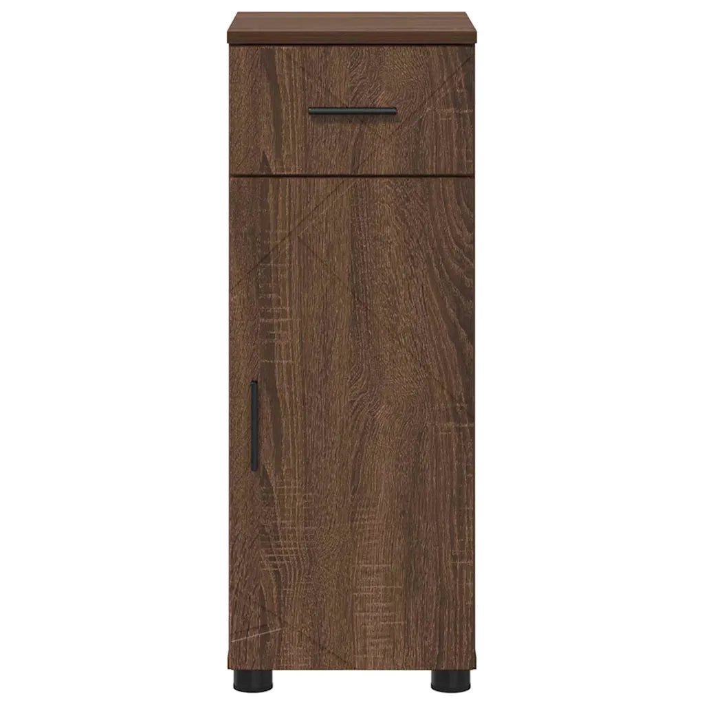Mobile da Bagno con cassetto Rovere Marrone 30 x 35 x 80 cm 883331