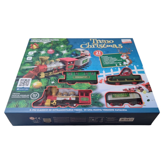 Trenino Natalizio da Albero con Luci e Musica – 21 Pezzi