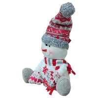 PUPAZZO DI NEVE PELUCHE CON PESO - ALTEZZA 50 CM
