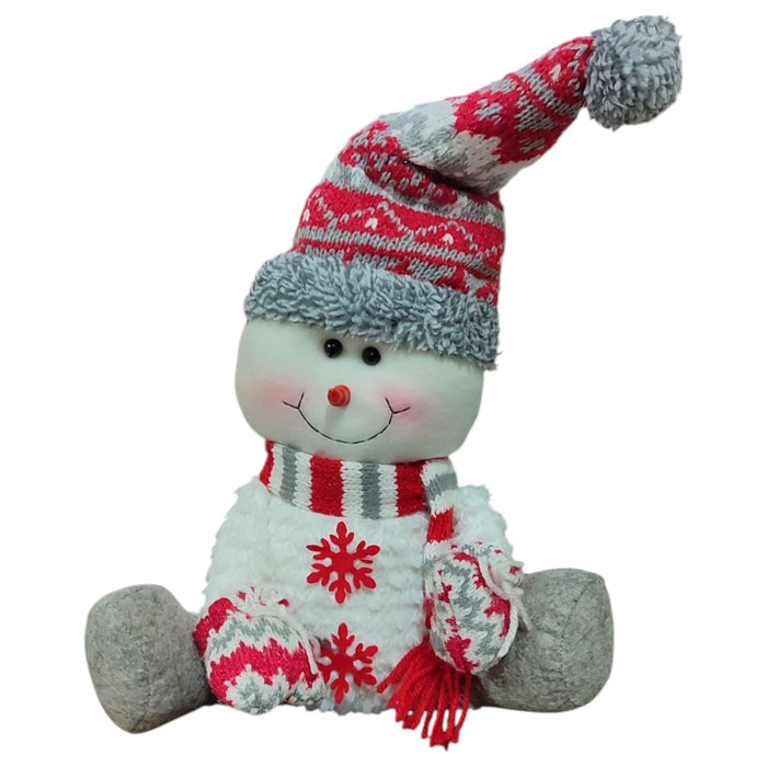 PUPAZZO DI NEVE PELUCHE CON PESO - ALTEZZA 50 CM